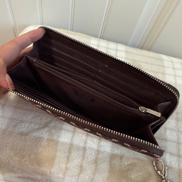 Fossil Large Sydney Shopper Tote plus matching Zippered Wristlet Wallet - Picture 4 of 16